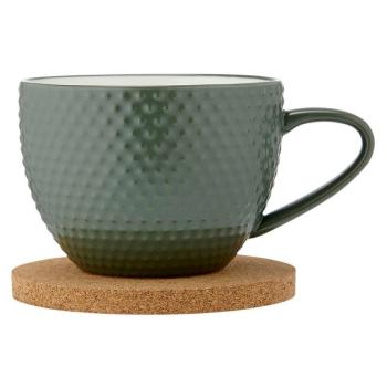 Zöld porcelán bögre alátéttel 350 ml Abode - Ladelle kép