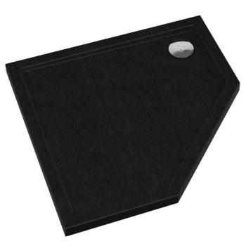 Zuhanytálca Caspar New Black Stone 80x80x5 - 3.2397/C/St kép