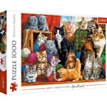 1000 darabos puzzle Macskák kép