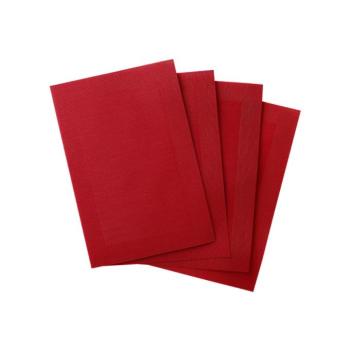 4 darabos készlet fonott vinil terítékből kép