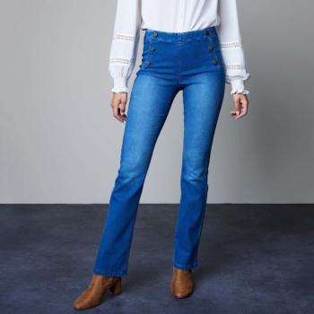 Bootcut sztreccs leggings, lapos hasi hatással kép