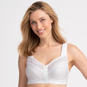 Broderie Anglaise melltartó, elöl rögzíthető, merevítő nélkül kép