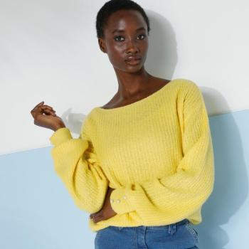 Csónak nyakú pulóver kép