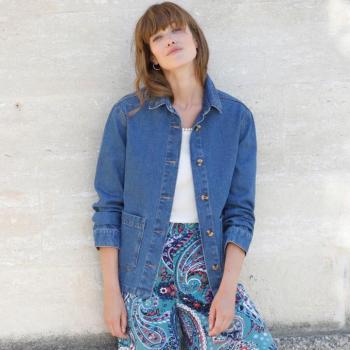 Denim sztreccs dzseki kép
