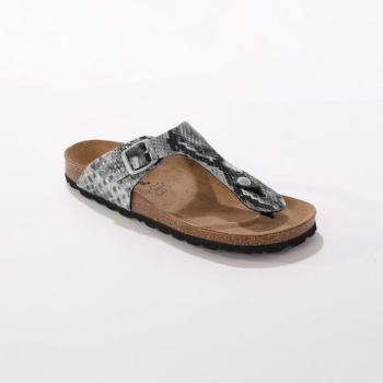 Flip-flop fémcsattal és kígyó mintával kép
