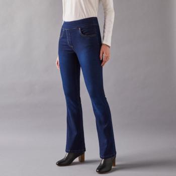 Rugalmas, bootcut leggings alacsonyabb alakhoz kép