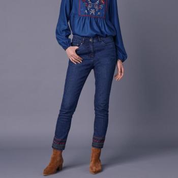 Slim 7/8 farmer hímzéssel kép