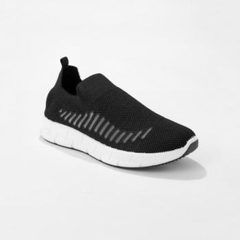 Sneakers nyakkendő nélkül, fekete kép