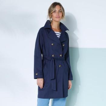 Vízálló trench coat levehető övvel kép